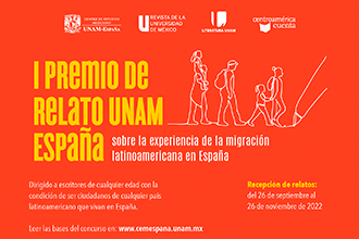 I Premio de relato UNAM-España sobre la experiencia de la migración latinoamericana en España 2022