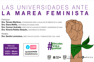Diálogo «Las universidades ante la marea feminista»