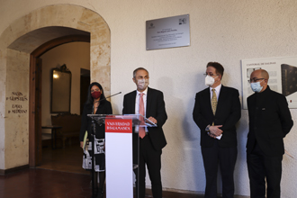 La UNAM y la Universidad de Salamanca celebran 500 años de historia compartida con un homenaje a Don Miguel León-Portilla y fray Bernardino de Sahagún